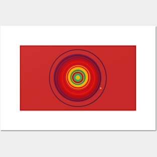 Concentric circles and voyeur Posters and Art